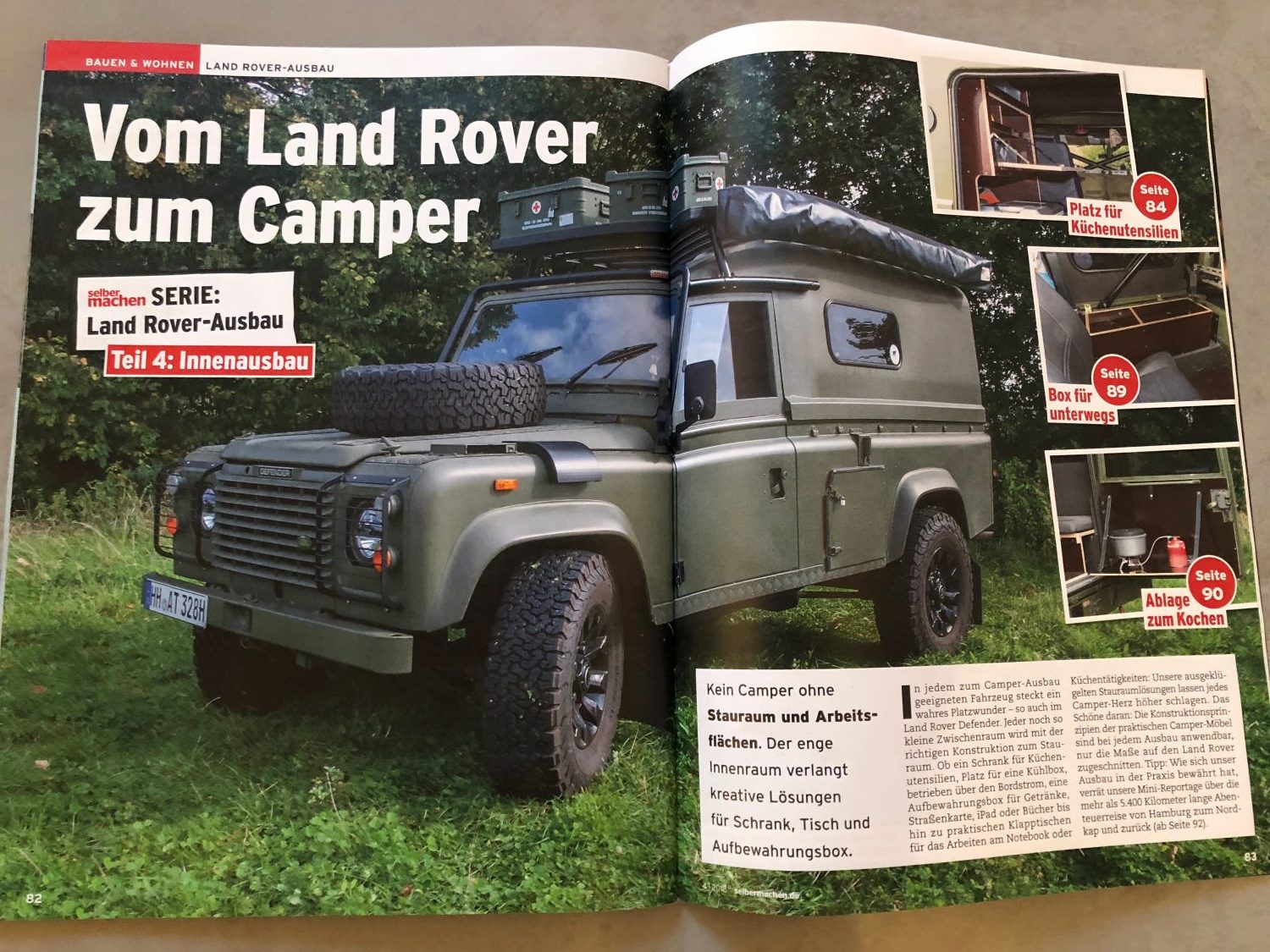 Vom Land Rover Defender zum Camper